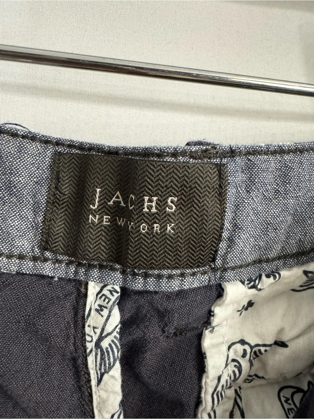 Men's Flat Front Casual Shorts in Navy